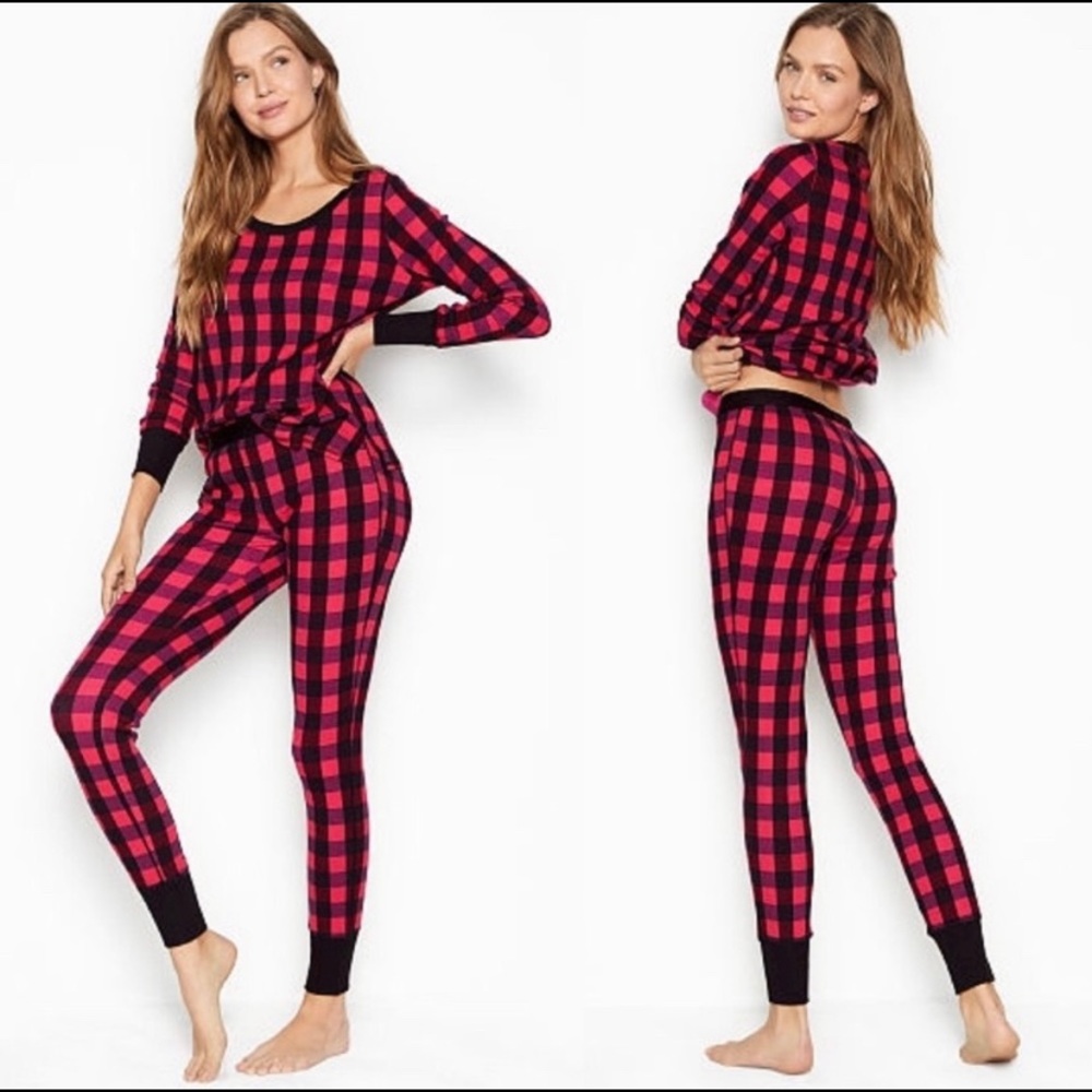 VS Thermal Buffalo Plaid PJ Set